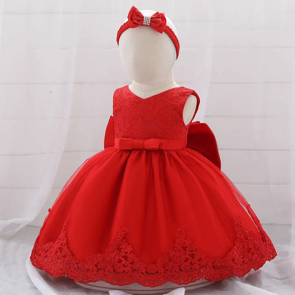 Red Baby Girl Lace Dress - © 2019, Life Is'Bella / NEYSOUTH LLC.