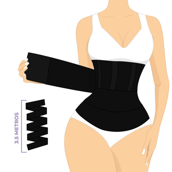 High Compression Wrap Corset Waist Trainer Body Shaper Women Belly