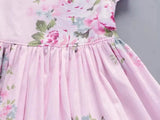 Girls Dress Cotton Leaky Back Retro Floral Cute Sweet Fashion Kids Clothing Beach Outdoor Casual - Life Is'Bella