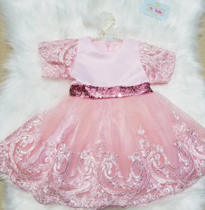 Girl's Fancy Pink Dress