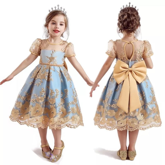 Elegant Lace Embroidery Girl's Dress - © 2019, Life Is'Bella / NEYSOUTH LLC.