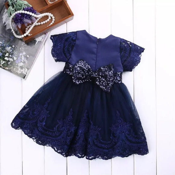 Girl's Fancy Blue Dress
