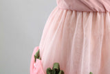 Girl's Flower Dress Lace Rose