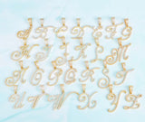 Cursive Letter Necklace and Pendant