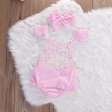 Infant baby Bodysuit With Matching Bow - © 2019, Life Is'Bella / NEYSOUTH LLC.